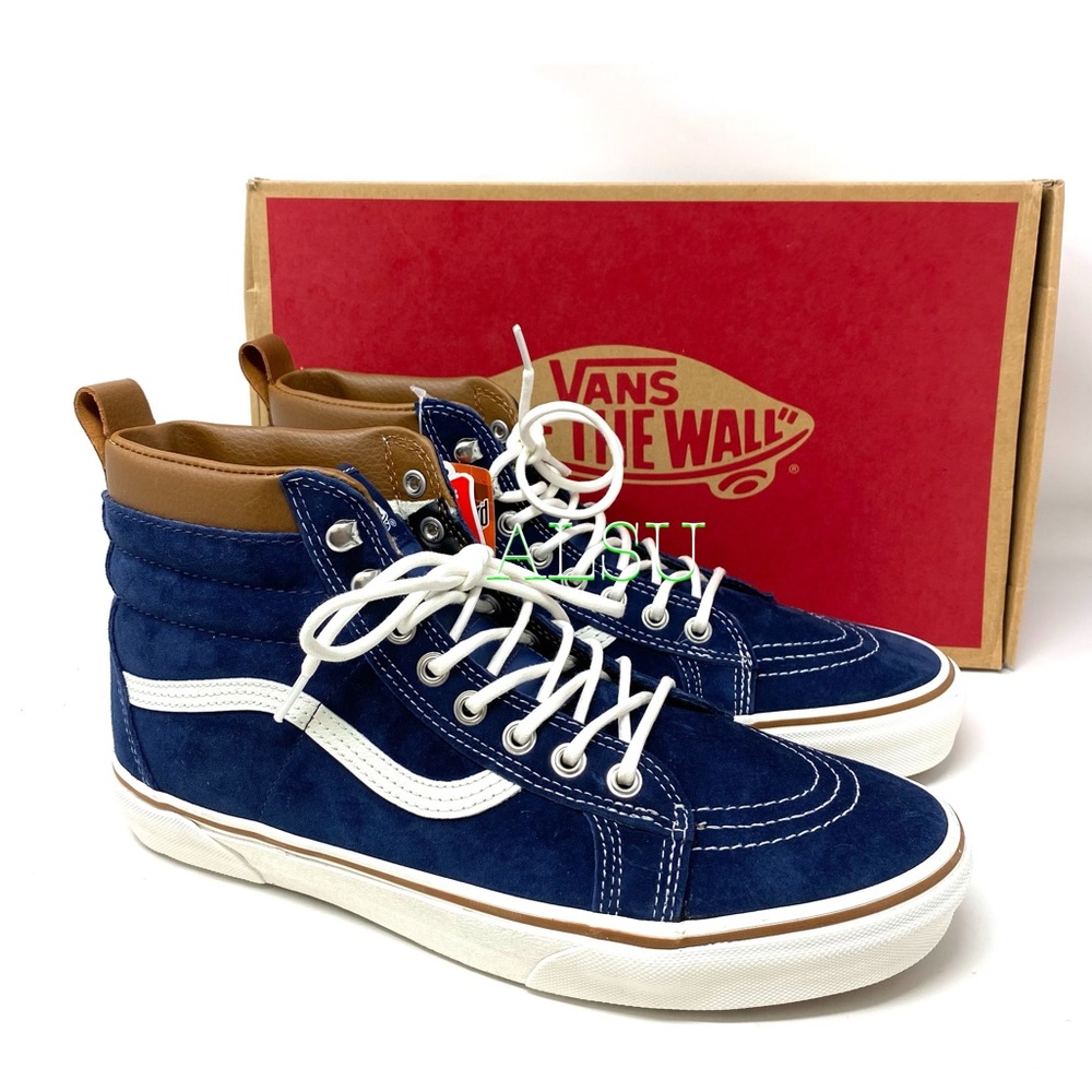 VANS SK8-HI MTE Dress Blues Suede Men’s Sneakers - Picture 7 of 12